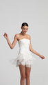 Hidden Lace Strapless Mini Dress